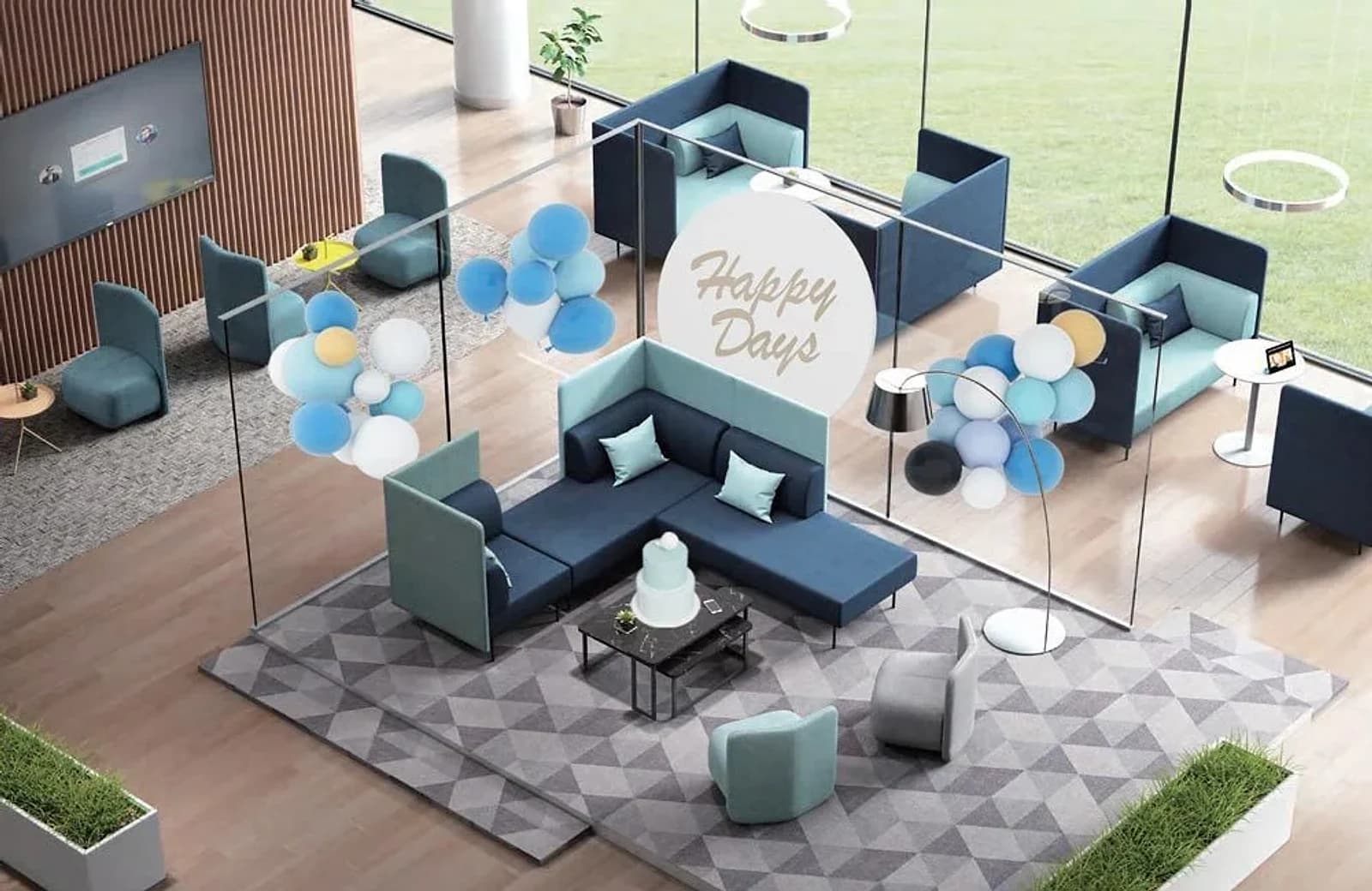 Reception Area - Classic VS Modern